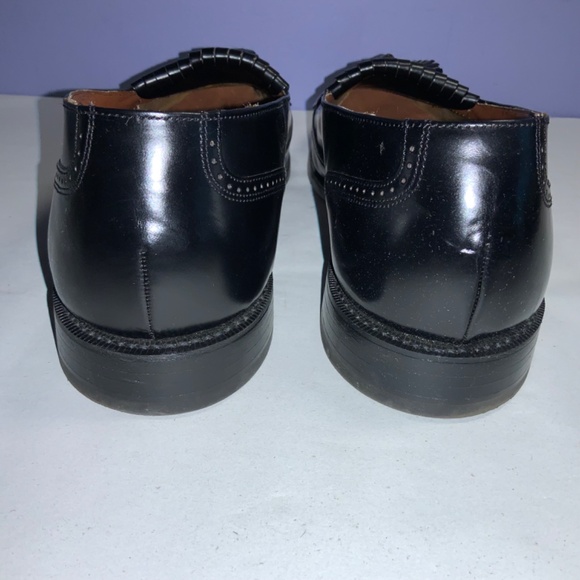 Bostonian Black Leather Tassel Kiltie Wingtip loafers Size 11 D/B style 26271 - Picture 5 of 7